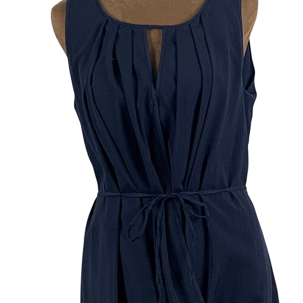 H&M Black Sleeveless Pleated Mini Dress Size 6 - Picture 2 of 8